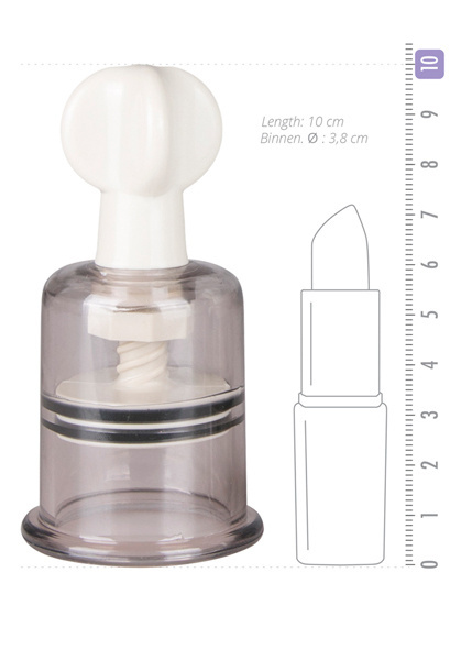 Pompki do sutków, ze śrubą regulującą siłę ssania, bez wibracji, średni rozmiar, Easy Toys Pompki do sutków, ze śrubą regulującą siłę ssania, bez wibracji, średni rozmiar, Easy Toys