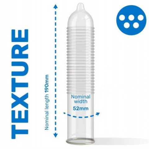 Prezerwatywy lateksowe Pasante Passion, żebrowane, 3 szt Prezerwatywy lateksowe Pasante Passion, żebrowane, 3 szt