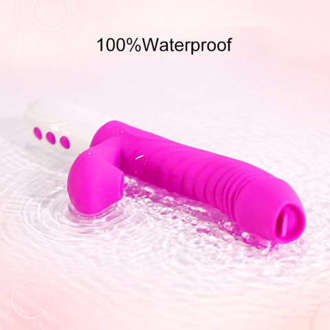Wibrator wielofunkcyjny (wibracje, fale powietrza, pulsacje, lizanie) Foxshow V30, silikon, USB Wibrator wielofunkcyjny (wibracje, fale powietrza, pulsacje, lizanie) Foxshow V30, silikon, USB