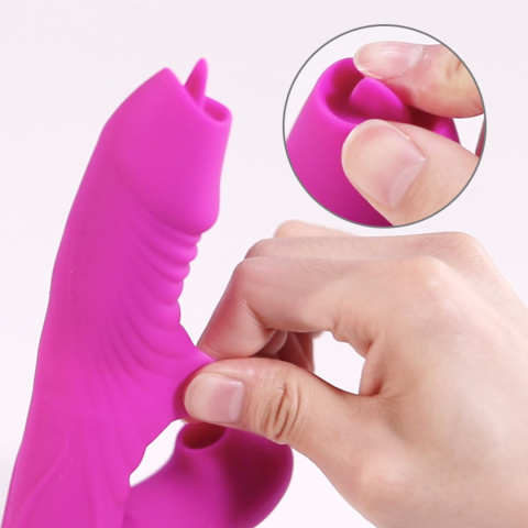 Wibrator wielofunkcyjny (wibracje, fale powietrza, pulsacje, lizanie) Foxshow V30, silikon, USB Wibrator wielofunkcyjny (wibracje, fale powietrza, pulsacje, lizanie) Foxshow V30, silikon, USB
