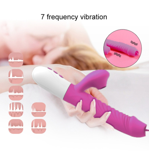 Wibrator wielofunkcyjny (wibracje, fale powietrza, pulsacje, lizanie) Foxshow V30, silikon, USB Wibrator wielofunkcyjny (wibracje, fale powietrza, pulsacje, lizanie) Foxshow V30, silikon, USB