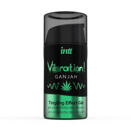 Żel stymulujący Ganjah, słodki wibrator w płynie o aromacie konopi indyjskich, 15 ml, INTT