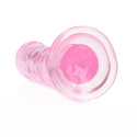 Dildo na przyssawce, 6.0, krystalicznie różowe, bez jąder Dildo na przyssawce, 6.0, krystalicznie różowe, bez jąder
