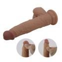 Dildo na przyssawce, teleskopowe Jonathan, ruch posuwisty i wibracje, silikon, pilot zdalny Dildo na przyssawce, teleskopowe Jonathan, ruch posuwisty i wibracje, silikon, pilot zdalny