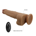Dildo na przyssawce, teleskopowe Jonathan, ruch posuwisty i wibracje, silikon, pilot zdalny Dildo na przyssawce, teleskopowe Jonathan, ruch posuwisty i wibracje, silikon, pilot zdalny