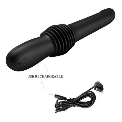 Wibrator o ruch posuwistym, Pazuzu, Pretty Love, silikon, USB, pulsator Wibrator o ruch posuwistym, Pazuzu, Pretty Love, silikon, USB, pulsator