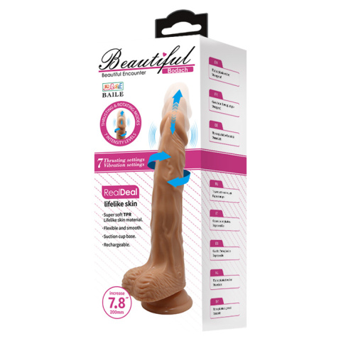 Dildo na przyssawce, Bodach, ruch posuwisto-rotacyjny, cyberskóra, USB. Dildo na przyssawce, Bodach, ruch posuwisto-rotacyjny, cyberskóra, USB.