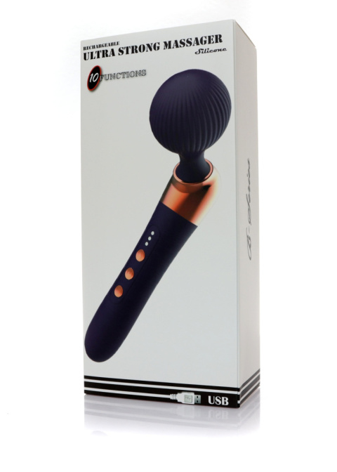Magiczna różdżka, masażer uniwersalny duży, Ultra Strong, silikon, USB Magiczna różdżka, masażer uniwersalny duży, Ultra Strong, silikon, USB