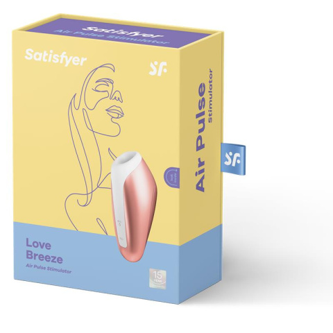 Masażer łechtaczki, stymulator, uderzenia fal powietrza, lekkie zasysanie. Love Breeze, Satisfyer Masażer łechtaczki, stymulator, uderzenia fal powietrza, lekkie zasysanie. Love Breeze, Satisfyer