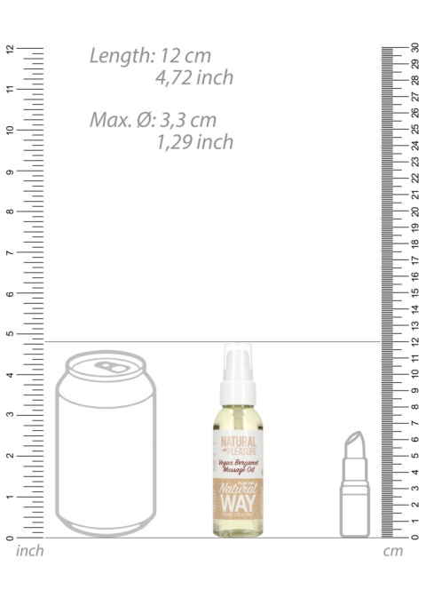 Olejek do masażu, Natural Way, wegański, o zapachu bergamotki (herbata Earl Grey), 50 ml Olejek do masażu, Natural Way, wegański, o zapachu bergamotki (herbata Earl Grey), 50 ml