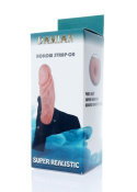 Strap-on Damian, zakładany przez mężczyznę, pusty w środku, proteza penisa, materiał TPR