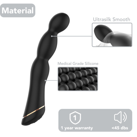 Wibrator analny lub waginalny, do stymulacji punktu G lub prostaty, Laband, silikon, USB Wibrator analny lub waginalny, do stymulacji punktu G lub prostaty, Laband, silikon, USB