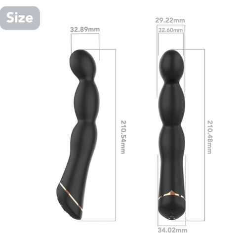 Wibrator analny lub waginalny, do stymulacji punktu G lub prostaty, Laband, silikon, USB Wibrator analny lub waginalny, do stymulacji punktu G lub prostaty, Laband, silikon, USB