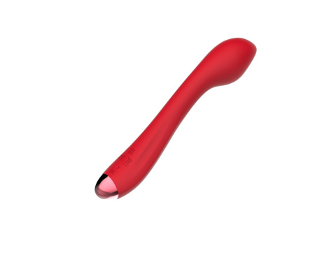 Wibrator do stymulacji punktu G, czerwony, silikon, USB, G Spot Wibrator do stymulacji punktu G, czerwony, silikon, USB, G Spot