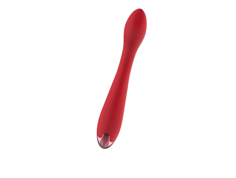 Wibrator do stymulacji punktu G, czerwony, silikon, USB, G Spot Wibrator do stymulacji punktu G, czerwony, silikon, USB, G Spot