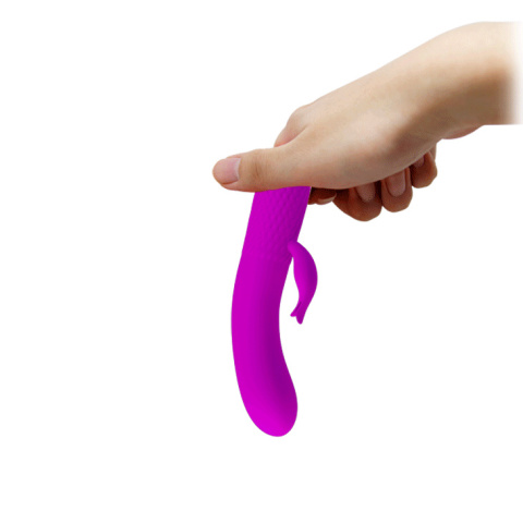 Wibrator ze stymulacją łechtaczki, maly, Omar, silikon, USB Wibrator ze stymulacją łechtaczki, maly, Omar, silikon, USB