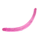 Dildo dwustronne, Evangeline, o różnych końcach, TPR, lekko zagietę Dildo dwustronne, Evangeline, o różnych końcach, TPR, lekko zagietę