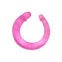 Dildo dwustronne, Evangeline, o różnych końcach, TPR, lekko zagietę Dildo dwustronne, Evangeline, o różnych końcach, TPR, lekko zagietę