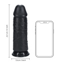 Dildo gigant na przyssawce, Realrock 9", proste, bez jader, PVC Dildo gigant na przyssawce, Realrock 9", proste, bez jader, PVC
