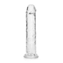 Dildo na przyssawce, 7.0, krystalicznie przejrzyste, bez jąder, TPE Dildo na przyssawce, 7.0, krystalicznie przejrzyste, bez jąder, TPE