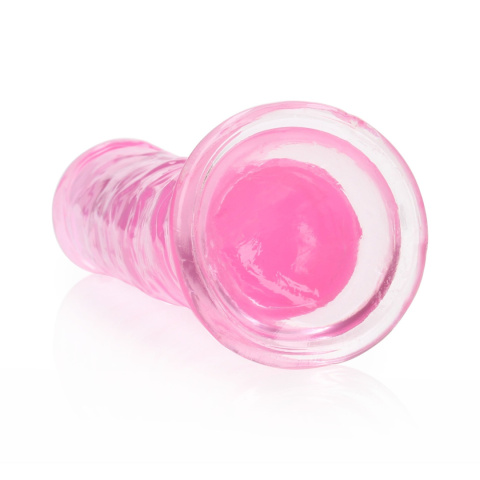 Dildo na przyssawce, 8.0, krystalicznie różowe, bez jąder, TPE Dildo na przyssawce, 8.0, krystalicznie różowe, bez jąder, TPE