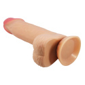 Dildo na przyssawce, Sliding Skin 8.1, TPR, bez wibracji, z kręgosłupem i przesuwną skórą, Baile Dildo na przyssawce, Sliding Skin 8.1, TPR, bez wibracji, z kręgosłupem i przesuwną skórą, Baile