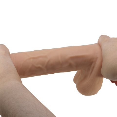 Dildo na przyssawce, bez wibracji, z kręgosłupem, Mendel, 10,2", TPR, Baile Dildo na przyssawce, bez wibracji, z kręgosłupem, Mendel, 10,2", TPR, Baile