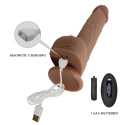 Dildo na przyssawce, premium, Tommy, ruch posuwisty i wibracje, pilot, silikon Dildo na przyssawce, premium, Tommy, ruch posuwisty i wibracje, pilot, silikon