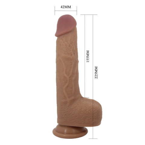 Dildo na przyssawce, premium, Tommy, ruch posuwisty i wibracje, pilot, silikon Dildo na przyssawce, premium, Tommy, ruch posuwisty i wibracje, pilot, silikon