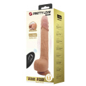 Dildo na przyssawce, premium, Tommy, ruch posuwisty i wibracje, pilot, silikon Dildo na przyssawce, premium, Tommy, ruch posuwisty i wibracje, pilot, silikon
