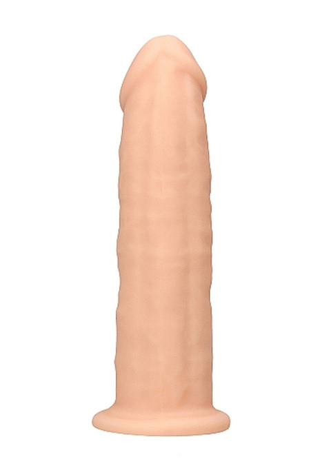 Dildo na przyssawce, silikon termoaktywny, czarny lub cielisty, Realrock 6", bez wibracji Dildo na przyssawce, silikon termoaktywny, czarny lub cielisty, Realrock 6", bez wibracji
