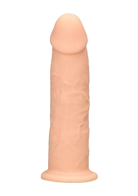 Dildo na przyssawce, silikon termoaktywny, czarny lub cielisty, Realrock 6", bez wibracji Dildo na przyssawce, silikon termoaktywny, czarny lub cielisty, Realrock 6", bez wibracji