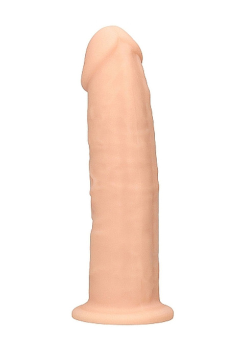 Dildo na przyssawce, silikon termoaktywny, czarny lub cielisty, Realrock 6", bez wibracji Dildo na przyssawce, silikon termoaktywny, czarny lub cielisty, Realrock 6", bez wibracji