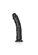 Dildo na przyssawce, wielkie, RealRock 10", zakrzywione, bez wibracji, PVC, bez jąder Dildo na przyssawce, wielkie, RealRock 10", zakrzywione, bez wibracji, PVC, bez jąder
