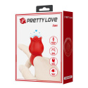 Mini masażer silikonową szczoteczką w formie pierścionka z różą, Jae, Pretty Love Mini masażer silikonową szczoteczką w formie pierścionka z różą, Jae, Pretty Love