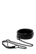 Obroża ze smyczą z łańcucha, miękka, masywna, wygodna, neopren, Blaze, unisex Obroża ze smyczą z łańcucha, miękka, masywna, wygodna, neopren, Blaze, unisex