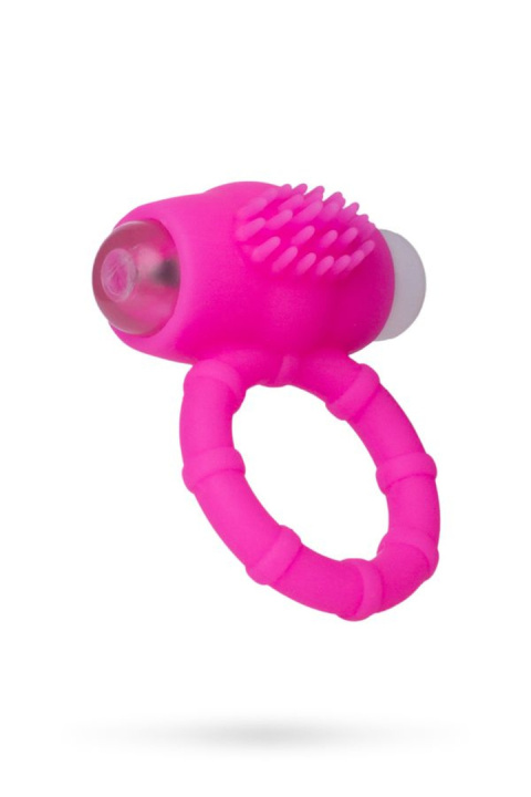 Pierścień na penisa, z wibracją i szczoteczką silikonową, na baterie, a-TOYS Pierścień na penisa, z wibracją i szczoteczką silikonową, na baterie, a-TOYS