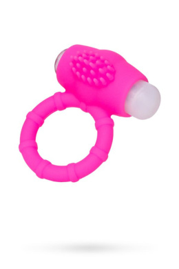 Pierścień na penisa, z wibracją i szczoteczką silikonową, na baterie, a-TOYS