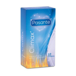 Prezerwatywy lateksowe Pasante Climax - ogrzewające i chłodzące, 12 szt