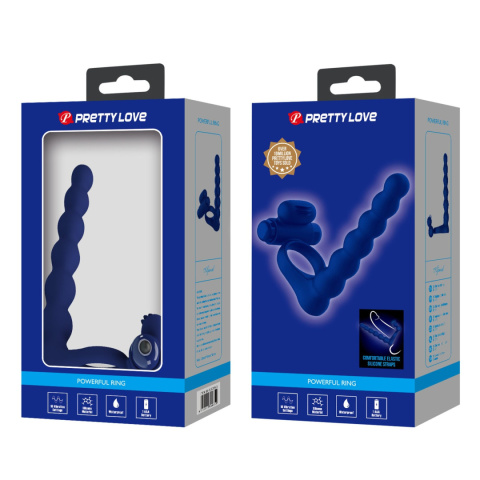 Strap-on do podwójnej penetracji, dildo analne zakładane na penisa, z wibracjami, stymulacja łechtaczki,Pretty Love Strap-on do podwójnej penetracji, dildo analne zakładane na penisa, z wibracjami, stymulacja łechtaczki,Pretty Love