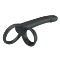 Strap-on do podwójnej penetracji (dildo analne), zakładany na penisa i jądra, bez wibracji, Moses Strap-on do podwójnej penetracji (dildo analne), zakładany na penisa i jądra, bez wibracji, Moses