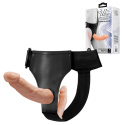Strap-on podwójny, bez wibracji, TPR, Ultra Passionate 5,3, dildo wewnętrzne i zewnętrzne, zakładany przez kobietę Strap-on podwójny, bez wibracji, TPR, Ultra Passionate 5,3, dildo wewnętrzne i zewnętrzne, zakładany przez kobietę