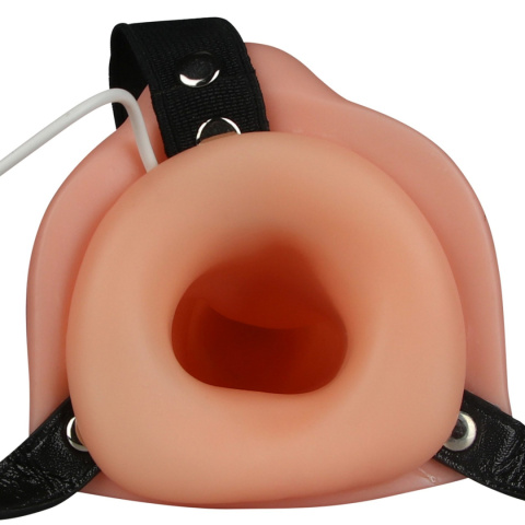 Strap-on podwójny, proteza z dwoma penisami, wibracje, pilot na kablu, Lovetoy Strap-on podwójny, proteza z dwoma penisami, wibracje, pilot na kablu, Lovetoy