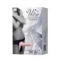 Strap-on podwójny, wibrujący, Ultra Passionate Harness, do zakładania przez kobietę, cielisty Strap-on podwójny, wibrujący, Ultra Passionate Harness, do zakładania przez kobietę, cielisty