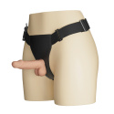 Strap-on z pełnym dildem i jądrami, wibracje, pilot na kablu, TPR, Ultra Passionate 7,6, Baile Strap-on z pełnym dildem i jądrami, wibracje, pilot na kablu, TPR, Ultra Passionate 7,6, Baile