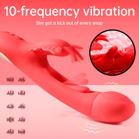 Wib rator wielozadaniowy Butterfly Finger Tapping, silikon, USB Wib rator wielozadaniowy Butterfly Finger Tapping, silikon, USB