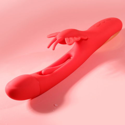 Wib rator wielozadaniowy Butterfly Finger Tapping, silikon, USB Wib rator wielozadaniowy Butterfly Finger Tapping, silikon, USB