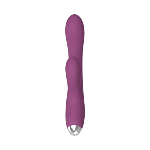 Wibrator Dual Rabbit fioletowy, silikon, USB Wibrator Dual Rabbit fioletowy, silikon, USB