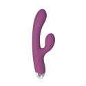 Wibrator Dual Rabbit fioletowy, silikon, USB Wibrator Dual Rabbit fioletowy, silikon, USB