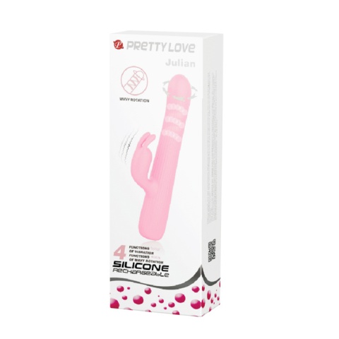 Wibrator Julian, spiralny masaż wnętrza pochwy rotującymi kulkami, silikon, USB Wibrator Julian, spiralny masaż wnętrza pochwy rotującymi kulkami, silikon, USB